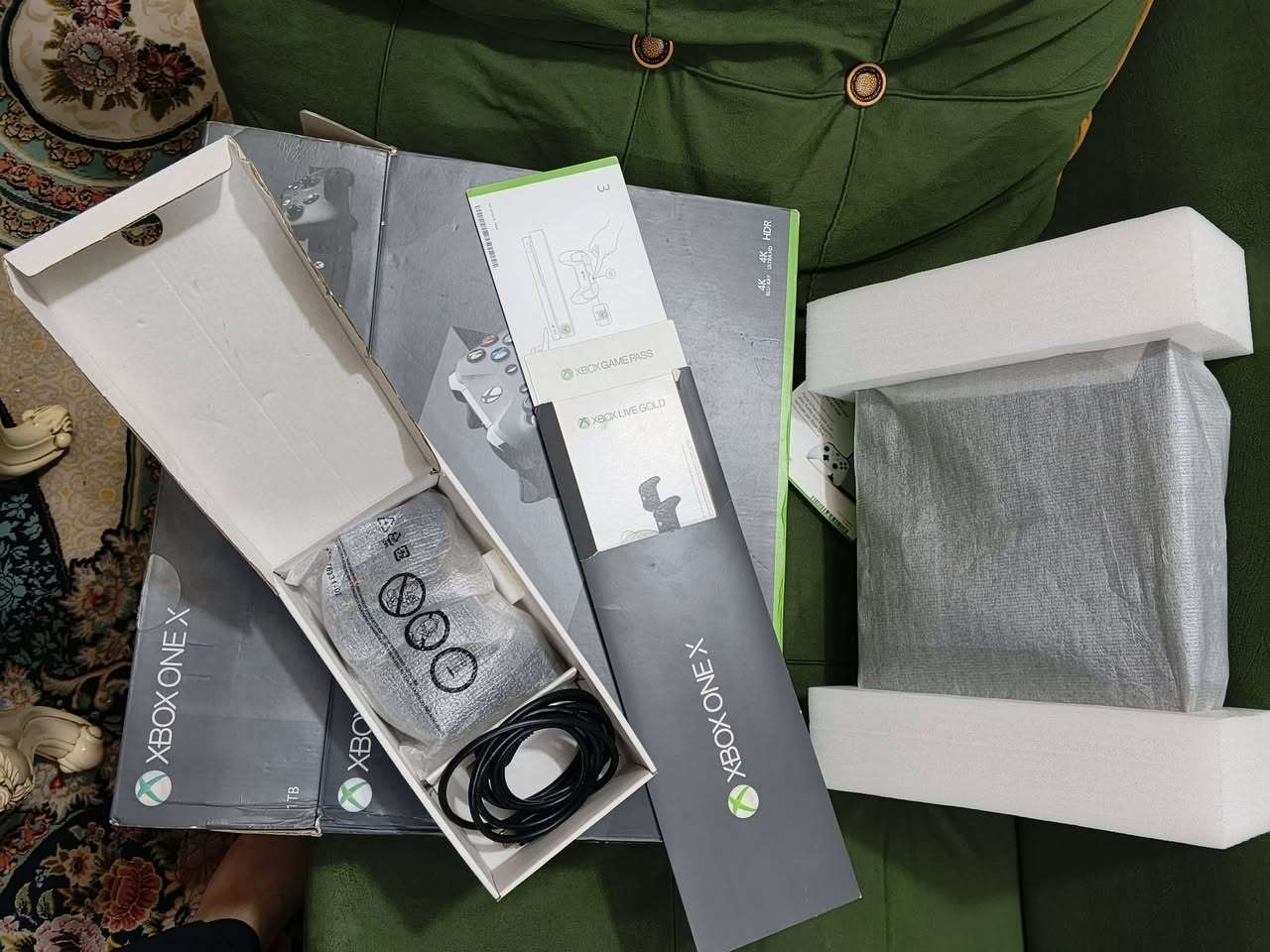 Xbox one x ون اكس
لوك ستيكر ما مفتوح ولا بي اي خلل كارتون اصلي مالتة مطابق 
جويستك اصلي شغال بدون اي عطل
ملحقات اصلية 
بي العاب قويه مملوكة 
اشتراك خلصان 
مكان كربلاء توصيل موجود 
السعر 215


**إذا كنت صاحب هذا الإعلان وتريد حذفه لأي سبب، رجاءا أرسل رسالة إلى الدعم الفني**