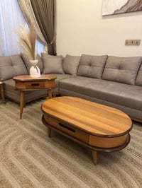 / ميز وسطي مع طبله تركي خشب طبيعي ستعمال كلش قليل للامانه اصلي لان اخذ...