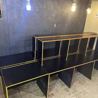 ميز ام دي اف تفصال شي يخبل مال حاسبات يحمل عدد 8 حاسبات مع الملحقات مي...