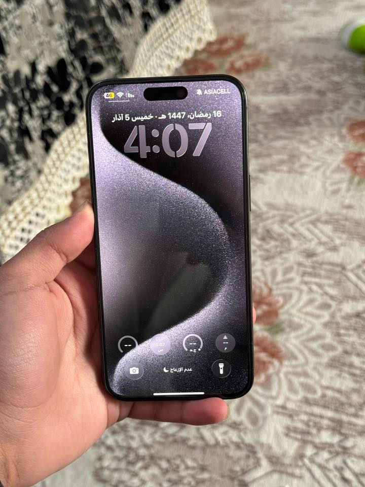 ايفون 15 برو ماكس 256 بطاريه 90 ماستر AAA جهاز جديد نضافه 100/100 جهاز كله شغال فقط فيس ايدي متوقف 
سعره 730 وبي مجال للبيع او مراوس 
*********** مكاني بابل
