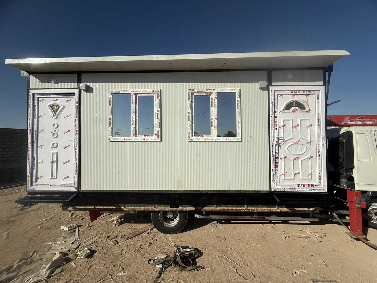 السلام عليكم كرفان 6x3
السعر مليون و850 الموقع بغداد جرف النداف
نعمل جميع القياسات ويتوفر ضد الحريق
للاستفسار ***********
