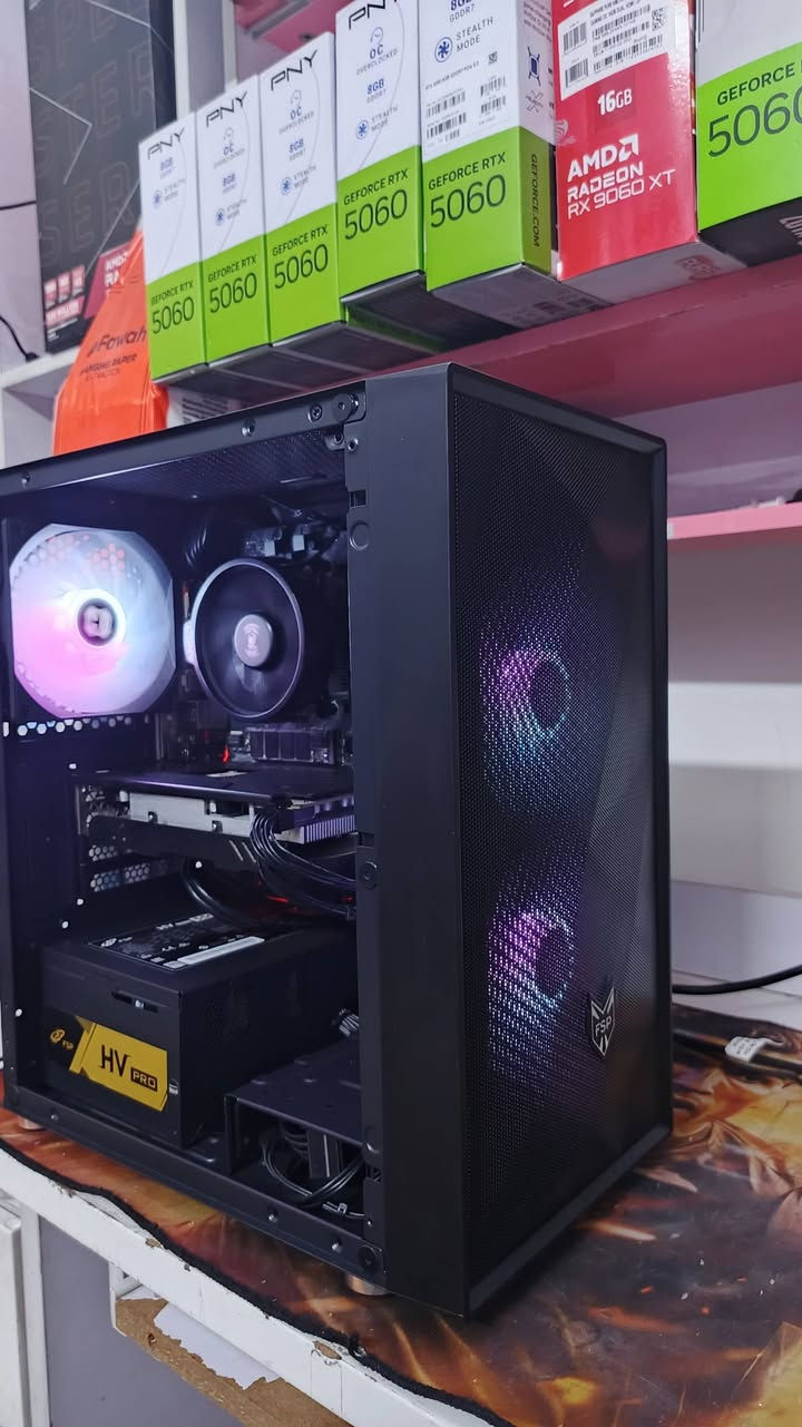 السلام عليكم
تجميعا مستعمل
ضمان 10 يوم
RYZEN5 4500
MB B450 
RAM 16 3200HZ
RX 580 8GB
M.2 SSD 256 GB
PSU 550 FSP
CASE 3FAN FSP
السعر 560 الف
متوفر توصيل
***********
مكتب m.k للحاسبات
