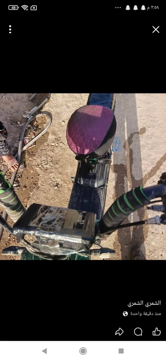 سلام عليكم  بايسكل  شحن  مكفول  5بطاريات  موديل 24 بايسكل جديد  مكان جبله  حساسات من السرق//***********
