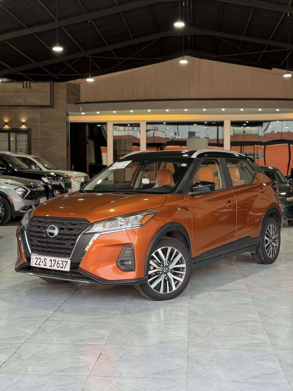 للبيع Nissan Kicks 2023 SV
لون تو كلر – داخلية أورنج

المواصفات:
 • تشغيل عن بعد
 • بصمة أبواب وتشغيل
 • ويل كب
 • شاشة كبيرة تدعم Apple CarPlay
 • هندبريك بصمة
 • أوتو هولد
 • كروز كنترول مع تحكم ستيرن

الحادث:
 • دعامية أمامية فقط
 • بدون داخل، بشرط

السعر:
135$ مناسب جداً

📍 الموقع: مدينة المعارض الجديدة
📞 للاستفسار: ***********

م
