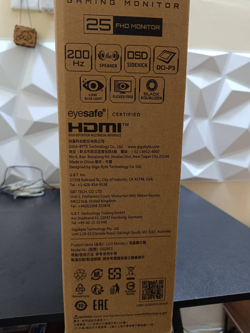 شاشة قيمنق من GIGABYTE 

مواصفات الشاشة :

نوع الشاشة : IPS

التردد : 200HZ

الدقة : 1920*1080

التأخير : 1MS

الحجم : 25 

السعر : 175 الف مع مجال

مكاني : الشعب - حي التجار - قرب جامع بدرية

رقم الهاتف : ***********
