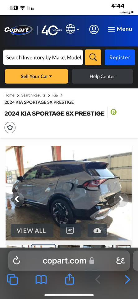 أسلام عليكم عندي سبورتج موديل 2024 رقم بغداد ماشية 13509 الف كم المواصفات فووول وصور الحادث مرفقهن بدون أيرباك السعر 22500الف دولار وبها مجال (*********** )
