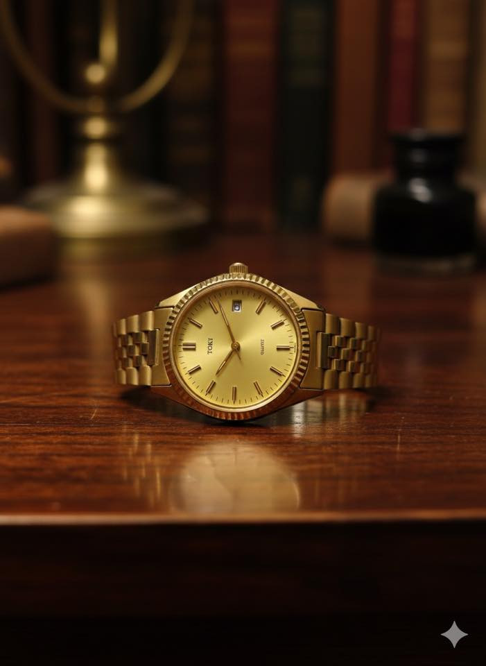 صباحكم احلى اجواء واحلي دزاين 👑 الياباني
ساعة ماركة TOKI ياباني اصل ختم سنل ستيل ب كامل 
بتصميم كلاسيكي مستوحي من طراز الرولكس 
قطر 37 رائسي  عرض منذف تاريخ 📅 
👑  عنواني بغداد الدورة يوجد. توصيل 🚚 بغداد ولكل العراق 🇮🇶 

***********
