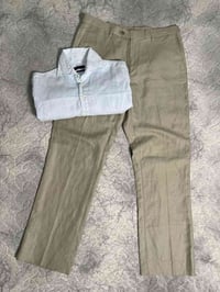 سيت لنن • قميص زارا M • بنطلون ٣٤