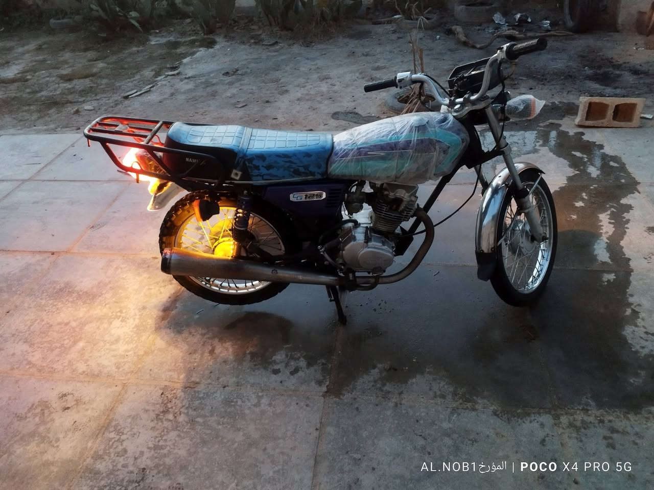 للبيع نامه 
اكفلها سرقه وعشائر
الدراجه كدام عينك نعمه من الله مابيها اي نقص كامله من كلشي 
نص هندر صوتها يخبل 
مكاني الديوانيه قضاء عفك 
***********
السعر ٣٢٥ وبيها مجال حگ الجيه
