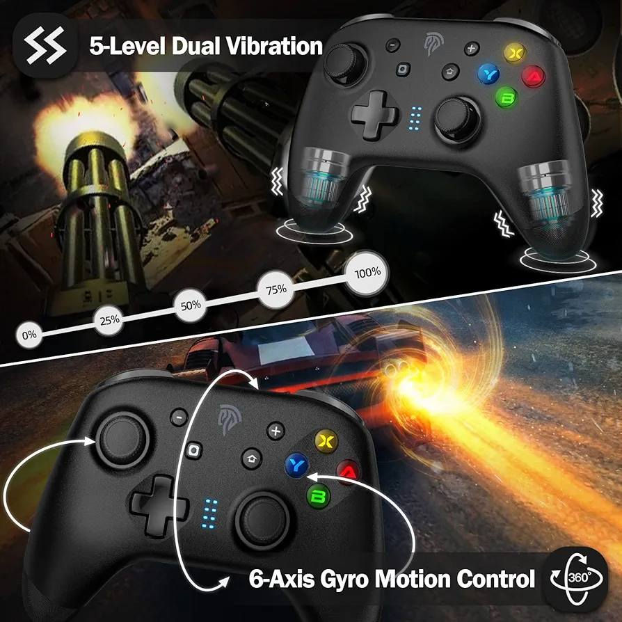 جوستك العاب بلوتوث  EasySMX 🫡🔥
متوافق مع 

PC ✅ 

windows ✅ 

Laptop ✅ 

Nintendo switch ✅ 

Nintendo switch lite ✅ 

Nintendo switch oled ✅ 

Android ✅

ios ✅ 

Android TV ✅ 

يدعم عدة العاب بشكل مباشر بدون برنامج مثل 

Call of duty mobile ✅

Call of duty warzone ✅ 

APEX LEGENDS ✅

Genshin impact ✅

diablo immortal✅

يدعم المحاكيات مثل 

aethersx2 ✅

PPSSPP ✅ 

GOLDPPSS2 ✅ 

PPSSPP GOLD ✅

أضائه RGB على ABXY✅

4 شفتات احترافيه قابله للبرمجه ✅ 

زر تيربو ✅ 

جيرسكوب 6 محاور ✅ 

دبل اهتزاز  5 مستويات ✅ 

شحن يدوم من 10 الى 15 ساعه ✅ 

مسافة الاتصال 10 متر ✅ 

منفذ شحن تايب سي ✅ 

مقابض غير قابله للأنزلاق ✅ 

توصيل جميع محافظات العراق 🚙🚗


**إذا كنت صاحب هذا الإعلان وتريد حذفه لأي سبب، رجاءا أرسل رسالة إلى الدعم الفني**