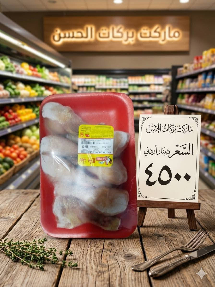 ماركت بركات الحسن
توفر 
دجاج ذبح 🔪🐔 عراقي فرش 🤩😋 
دجاج بوادي 
صدر دجاج  
أفخاذ دجاج 🍗
عصا الطبل 
ورك دجاج 
همبركر 🍔 
كباب دجاج 
كباب لحم 
كبه كلي 
مقرمشات🙏 
العنوان مجمع الدوح الشارع العام الحولي نزلة ابن يقطين 
التوصيل مجاني داخل المجمع 🚕🛵
للاستفسار الاتصال او المراسلة 
***********
***********
