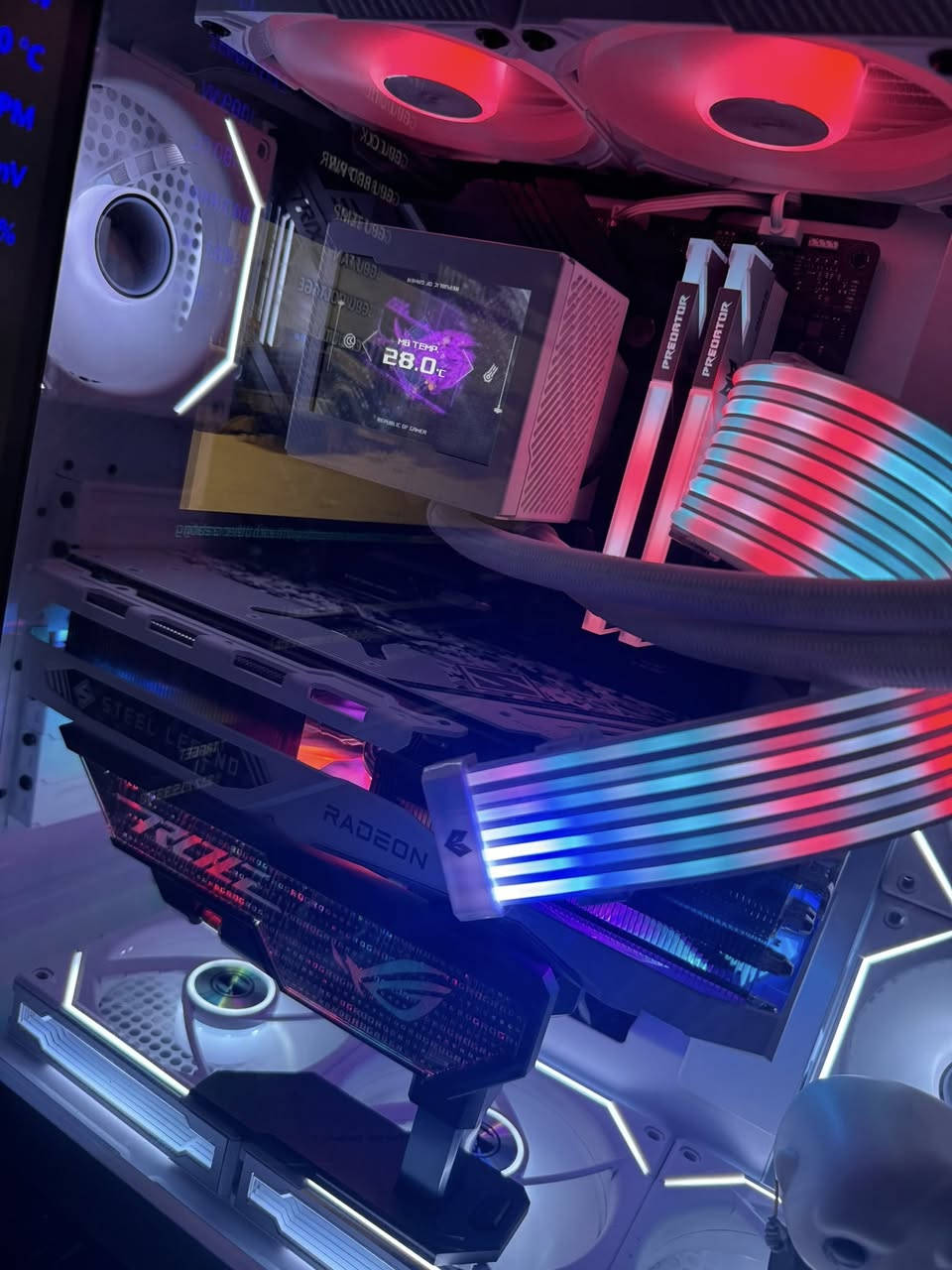 كيس للبيع
ROG Z790-H Gaming WIFI
GPU AMD Radeon 7900 Gre
RAM predator 32 16X2 6000MHz 
CPU Intel i5 14600KF
Cooler Rog ryujin 360 Argb white
M.2 2tb gen 4
Gpu Holder Rog Herculx
Fan Lianli UNI SL-INF 120 
Power MSI MAG 850W Gold 
المكان النجف 
السعر مليونين و ربع 2250


**إذا كنت صاحب هذا الإعلان وتريد حذفه لأي سبب، رجاءا أرسل رسالة إلى الدعم الفني**