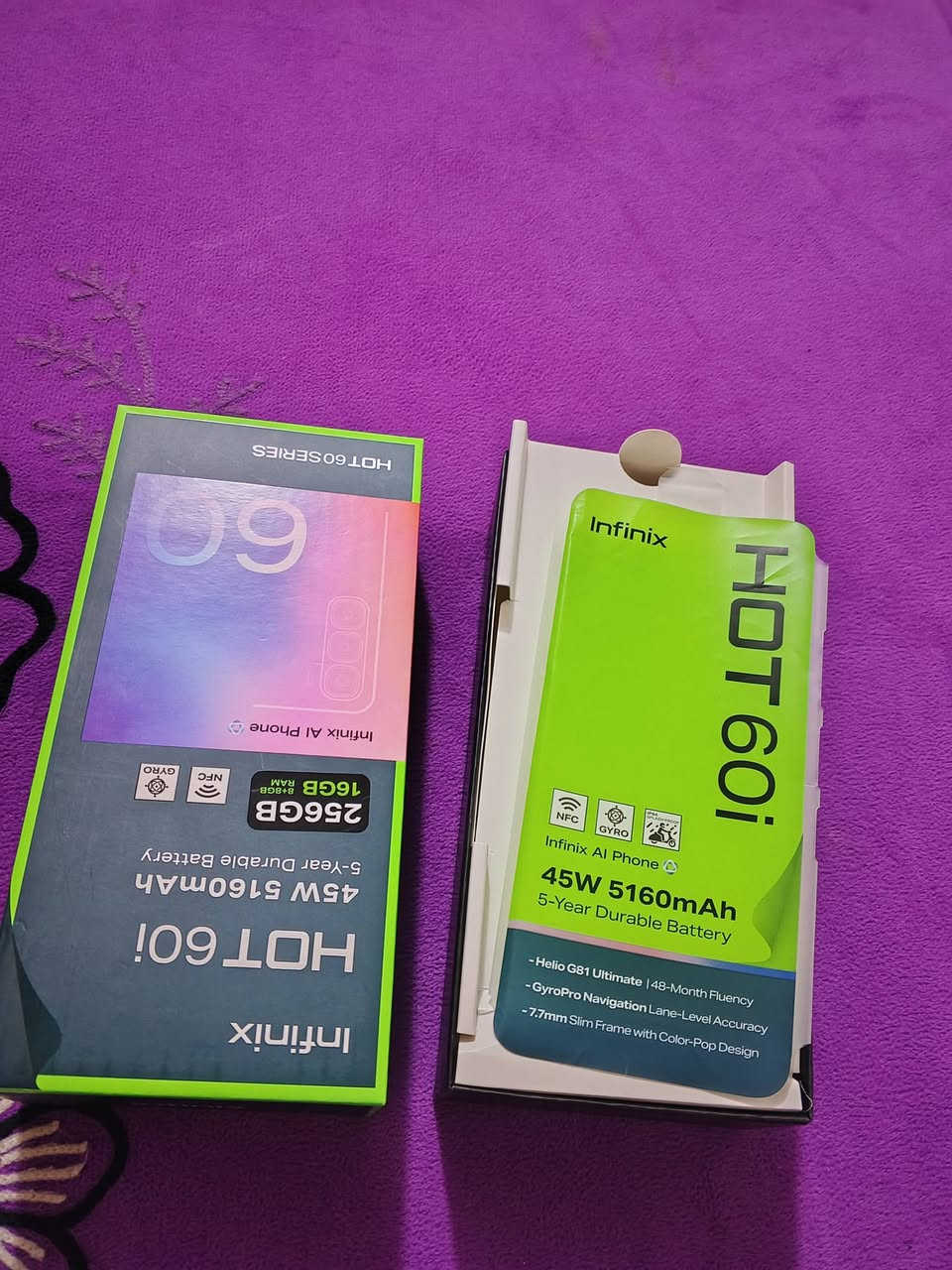 انفنكس هوت 60i
كامل ملحقات استعمال اسبوع فقط 
جهاز جديد زلغ مابي 
ذاكره 256 
غراض وياء 
1. شاحنه الاصليه مالته تدعم شحن سريع 
2. سماعاته الاصليه 
3  كارتونا مالته 
4. حافظه 
السعر 225 وبي مجال مكان كربلاء 
حولي 100 شارع. ابو مهدي المهندس


**إذا كنت صاحب هذا الإعلان وتريد حذفه لأي سبب، رجاءا أرسل رسالة إلى الدعم الفني**