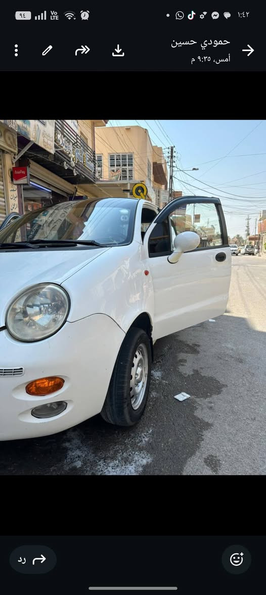 سلام عليكم كيو كيو للبيع  يا الله
موديل 13 
 بور ستيرن
رقم بغداد دولي نكليزي جديد
هزه جديده 
تحويل ثاني يوم 
كير مكينه كشر  مكفولات  خير من الله 
مكينه 4 سلندر   المرغوب 
كير عادي  5 نمر 
تبريد ثلج 
 داخل نضيف 
جميع الكهربائيات شغاله مابيها اي نقص 
لايت زينون عالي ناصي 
حداديه صدر نضيف خير من الله 
ستخدام بيت سياره كلش حلوه مناقصه شي 
العنوان بغداد 
سعر 33 مجال بسيط بيه 
هاتف  ***********
