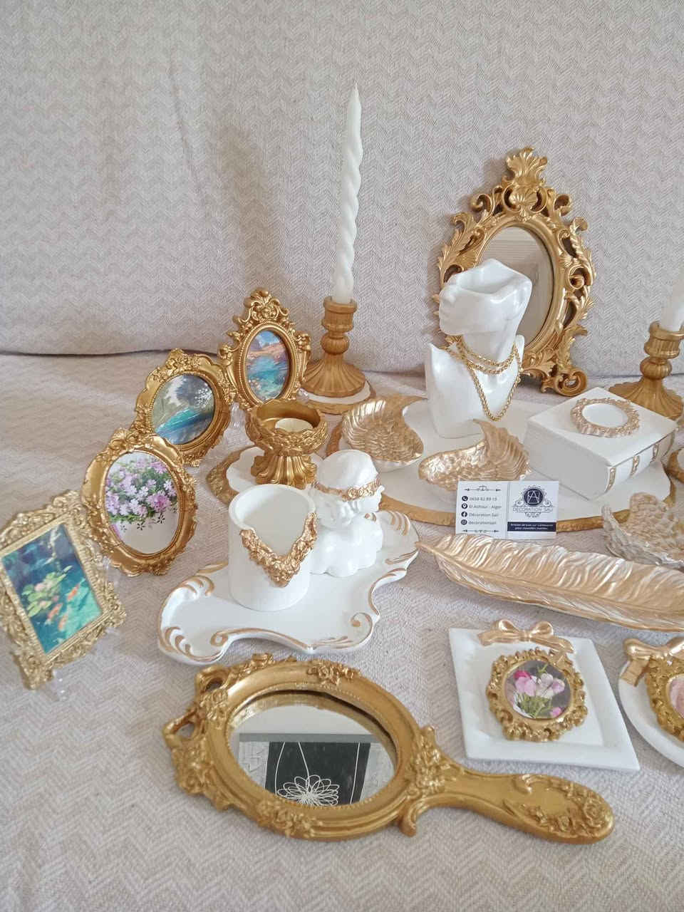 Plusieurs modèles de plateau décoratif et porte pinceaux  et porte accessoires style vintage pour coiffeuse idéal comme cadeau pour fête des mères الجزائر, بئر مراد رايس


**إذا كنت صاحب هذا الإعلان وتريد حذفه لأي سبب، رجاءا أرسل رسالة إلى الدعم الفني**