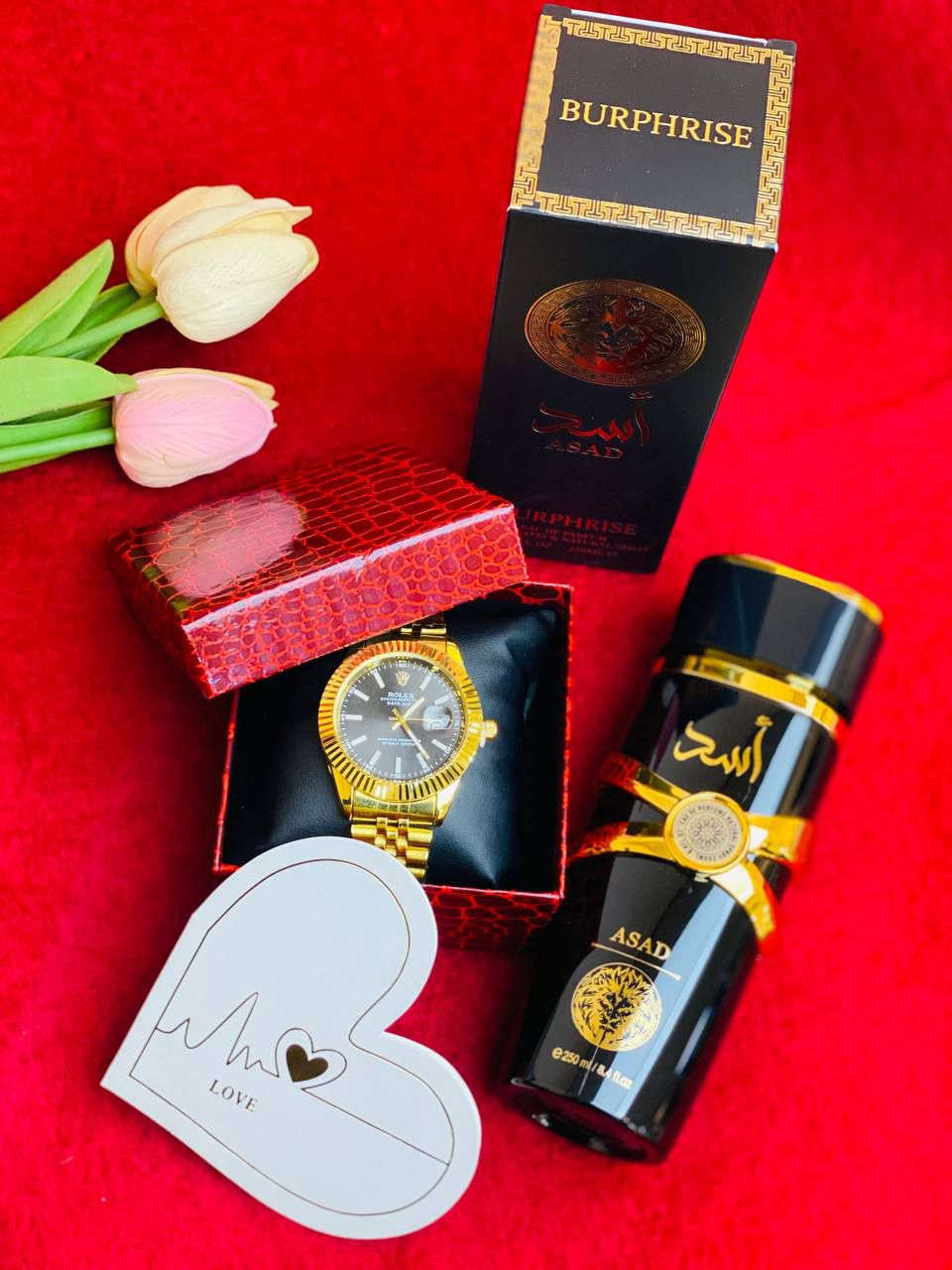 "🎀🔔 هدايا عيد الحب 🎁🎁

🎁بوكس ساعة من ماركة رولكس أنيقة ومريحة وراقية من افضل الماركات العالمية 🎁

عطر أسد 🔥🔥👑عطر  من لطافة أفضل عطر  👌🖤👑 يعتبر عطر اسد رائعة من روائع لطافة بديل ل sauvage elexir dior بل افضل منه من حيث الاداء والثبات والفوحان .عطر مميز للغاية ياتيكم في تصميم راقي ومميز 🎁

😘 مع كارت العبارة حسب طلب 

🚘يوجد خدمة توصيل لجميع محافظات العراق ٤ الاف🚘


**إذا كنت صاحب هذا الإعلان وتريد حذفه لأي سبب، رجاءا أرسل رسالة إلى الدعم الفني**