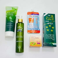 طقم عناية كامل • كريم حلزون • واقي شمس ٥٠+