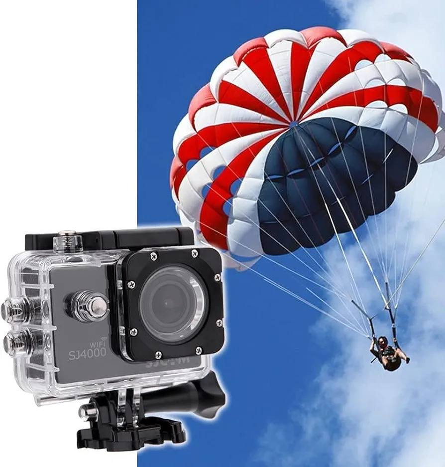 هذه كاميرا أكشن SJCAM SJ4000 Wi-Fi. 
تسجيل فيديو عالي الدقة بالكامل 1080 بكسل بمعدل 30 إطارًا في الثانية.
مستشعر بدقة 12 ميجابكسل للصور الثابتة.
مقاومة للماء حتى عمق 30 مترًا عند استخدامها مع العلبة المرفقة.
تتميز بشاشة LCD مقاس 2.0 بوصة وكونها صغيرة الحجم.
تدعم بطاقات ذاكرة Micro SD حتى 32 جيجابايت


**إذا كنت صاحب هذا الإعلان وتريد حذفه لأي سبب، رجاءا أرسل رسالة إلى الدعم الفني**