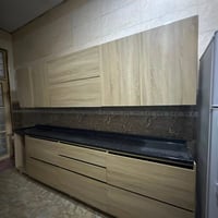 كاونتر صاجي MDF • بيبان بصمة ٣م • سنك ١٫٥م