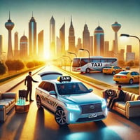 تكسي • سيارة أجرة • خدمة توصيل • نقل داخلي • مشاوير • زيارات • سفر • ت...