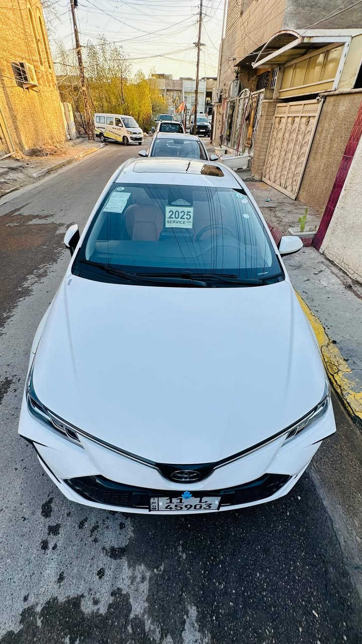 سلام عليكم 🙋
ارخص سعر بل سوك لو تلحك لو متلحك 😅
وبل عافيه عل ياخذها مقدماً 
كورلا موديل { 2025 } محرك { 1800 } هايبرد ⚡️ 
ماشيه { ٣٠ } الف السيارة 
فول مواصفات راح اذكر مواصفاتها للي ميعرفها :

⬜️ فتحه سقف طكتين 
⬜️ كشنات جلد اصلي مشمشي 
⬜️ هاند بريك بصمه 
⬜️ كامره خلفيه دواره 
⬜️ دخول ذكي + بصمه تشغيل 
⬜️ شاشات اصليه عدد { 2 } دجتال
⬜️ رادار امامي + مانع تصادم توقف ذاتي
⬜️ تبريد قطعتين 
⬜️ تحكم ستيرن جهتين
⬜️ لايتات دينامك تحكم يصعد وينزل 
⬜️ اشاير بل مري 
⬜️ اوتو هولد 
⬜️ بجم زنون فول { LED }
⬜️ بك لايتات { LED } 
⬜️ سبايدر خلفي اصلي وياها 
⬜️ ويل كب كروم 
⬜️ بصمات عدد 2 وياها

العنوان 📍: بغداد المشتل حي رئاسة المعليمن 
📞هـ ***********
السعر : 💵157 وبيها مجال
