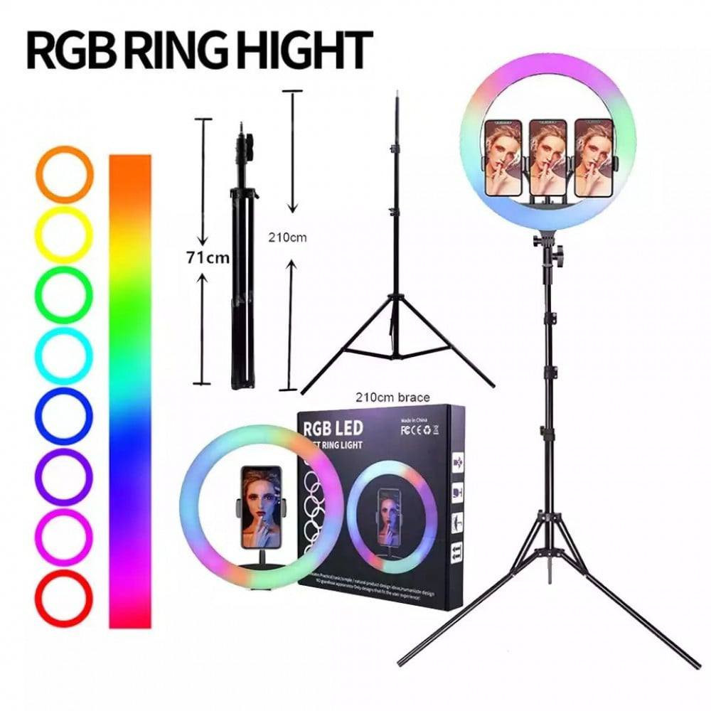 رنك لايت  الحجم الكبير
3 الوان ابيض وشمسي وملون ياخذ 3 اجهزة مع استاند طويل لمس + ريمونت بعد بالكارتون مكاني تكريت القادسية***********
