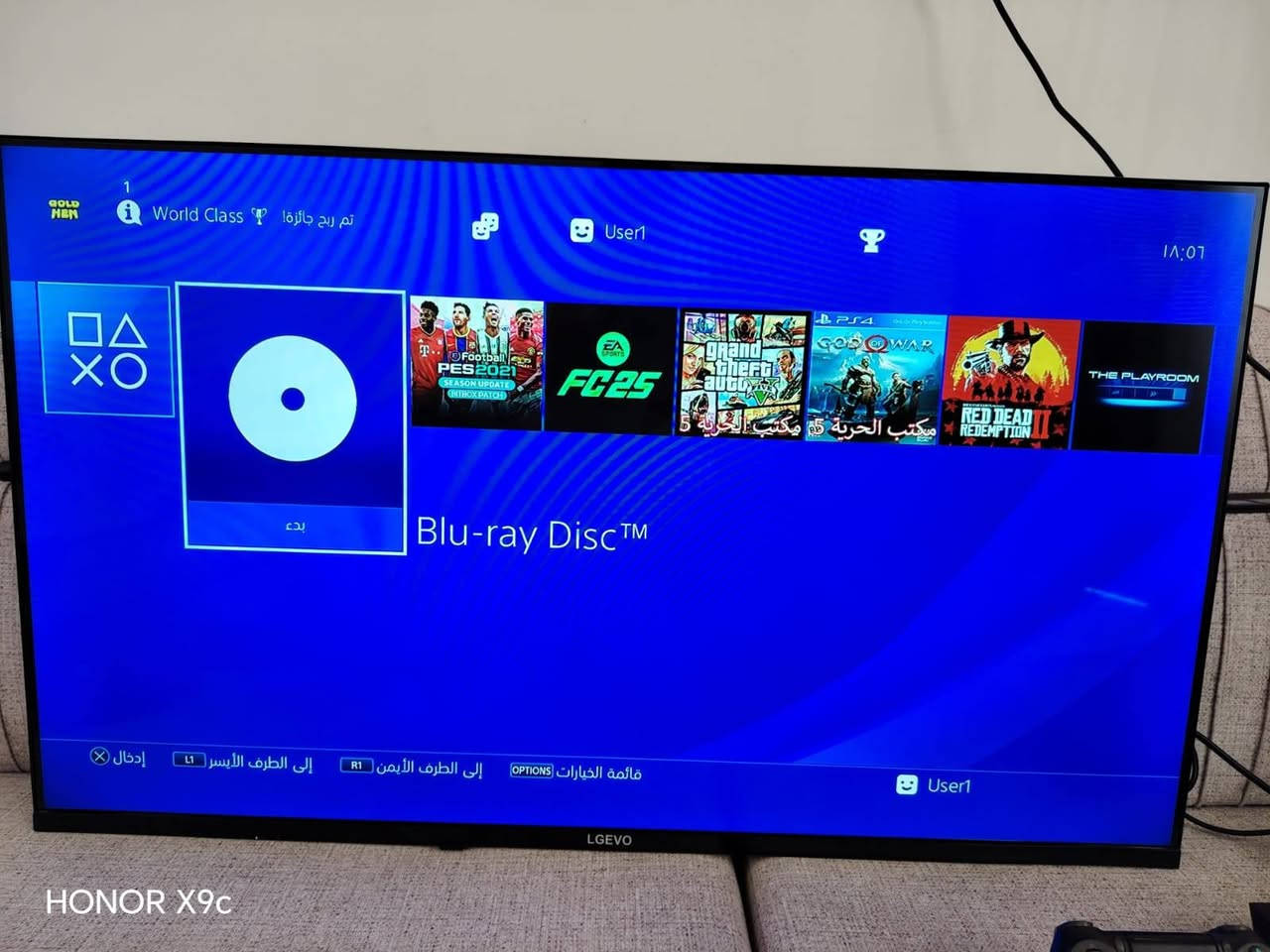السلام عليكم 
🔥 للبيع PlayStation 4 فات مهكر نظام 12 🔥
✅ نظافة 100% والجهاز شغال ممتاز بدون أي مشاكل
✅ مع UPS
✅ ويا 2 جونستك
✅ قاعدة شحن
✅ محمل 5 ألعاب جاهزة
🎮 الألعاب الموجودة:
•PES21
•PES25
•GTA
•إله الحرب 
•REDT2
📸 موجود صور وفيديو للتأكد
📍 المكان:كوت واسط يوجد توصيل 
📩 للاستفسار المراسلة او الاتصال على ***********
