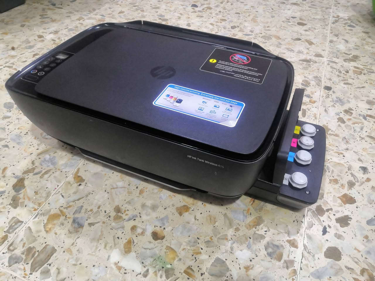 طابعه ملونه hp
طباعه و استنساخ و سكنر
خزانات خارجيه لتعبئه الحبر ومعرفة مستوى الحبر 
خاصية وايفاي للطباعه  من النقال والحاسبه
طباعه من النقال والحاسبه مباشر بالكيبل
حبر سائل ٤ الوان متوفر و رخيص
سعر الطابعه ١٠٠ الف
توصيل مجاني لكل المحافظات


**إذا كنت صاحب هذا الإعلان وتريد حذفه لأي سبب، رجاءا أرسل رسالة إلى الدعم الفني**