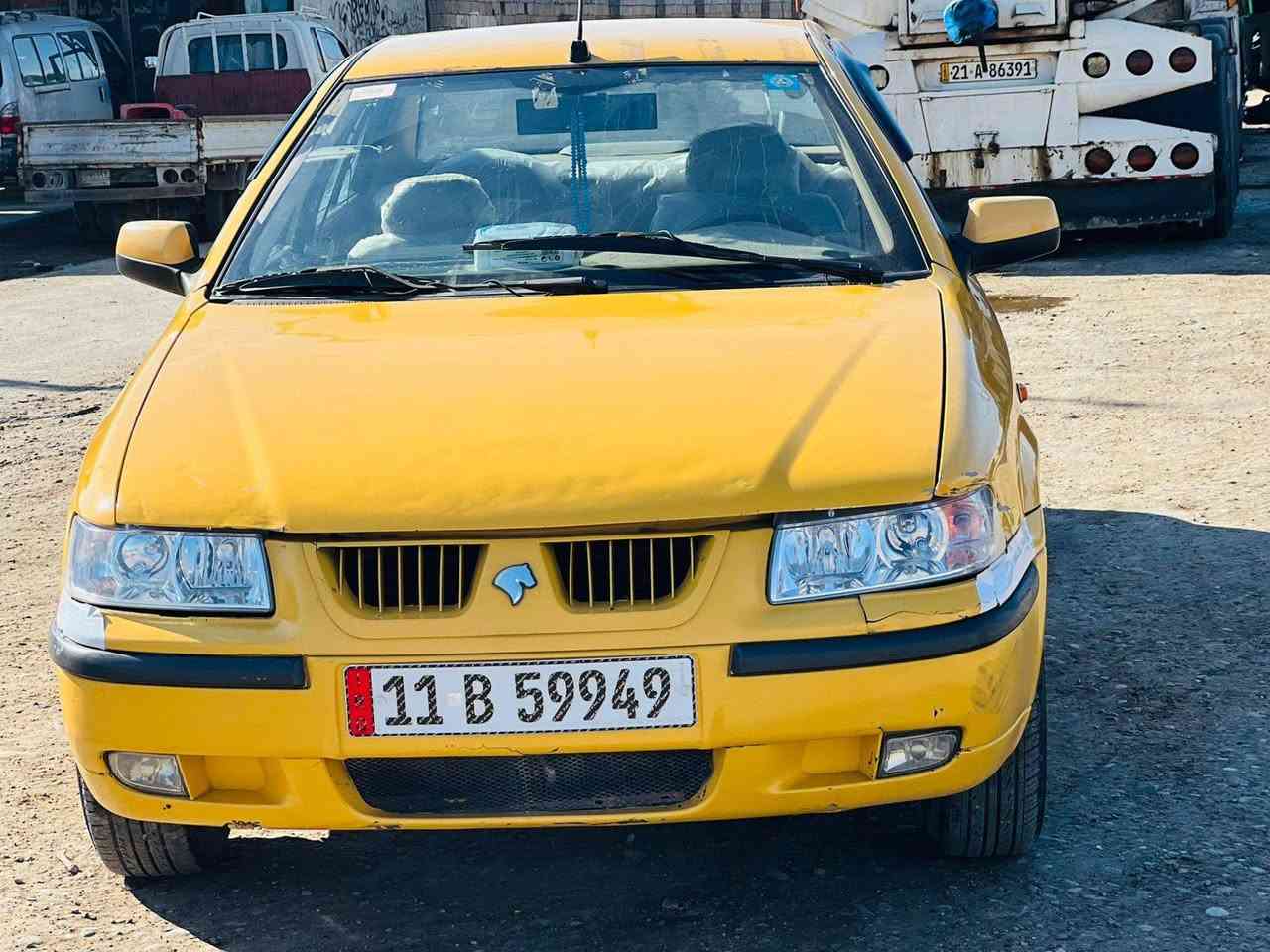 سلام عليكم سمند 11 ناطقه  رقم بغداد انكليزي مكفوله من  الصبغ والضربه كل النواحي بيع مستعجل سياره مانقصه شي مكان السياره بغداد حي النصر ***********
