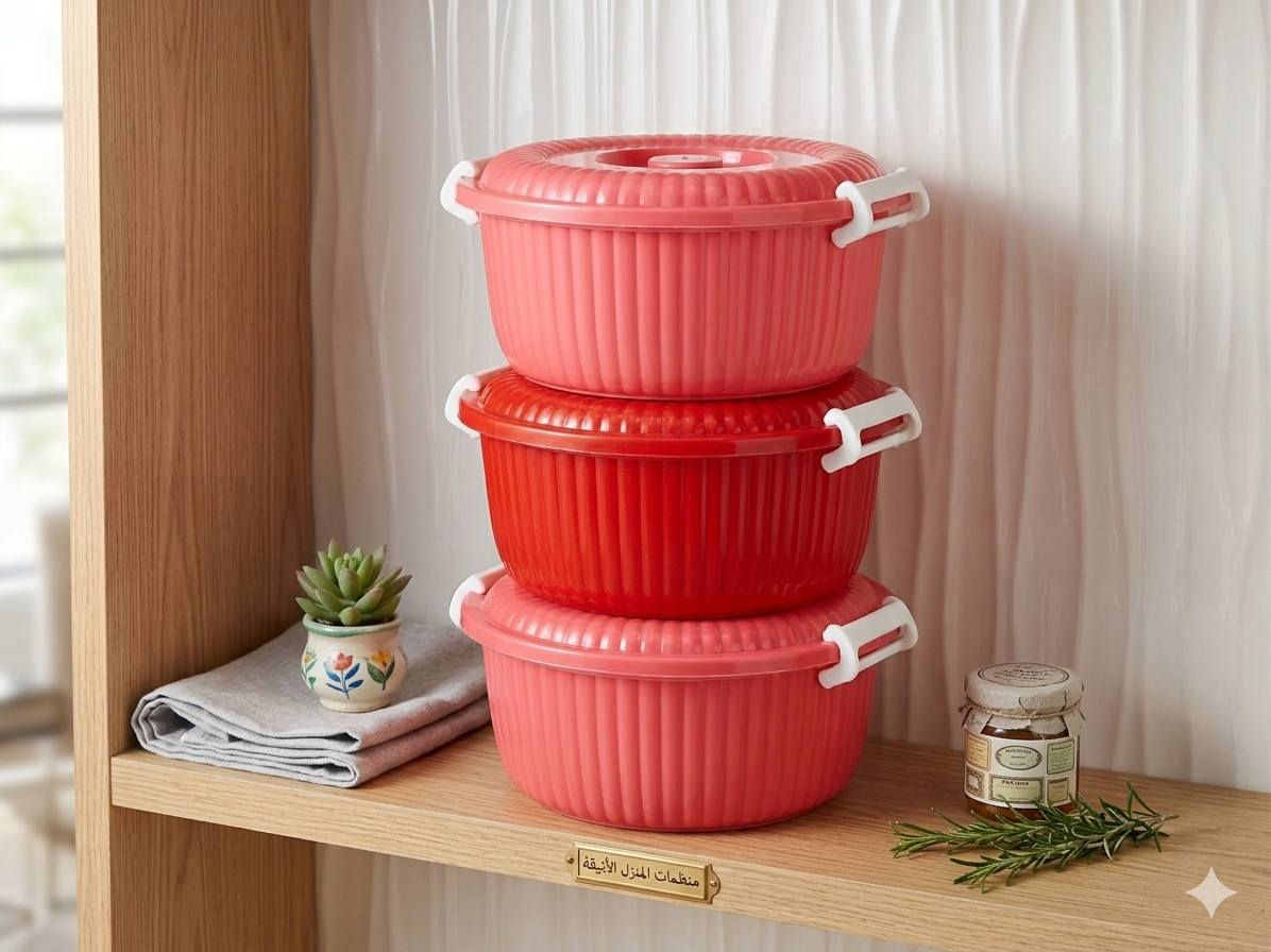 حافظات طعام عملية ومحكمة ✨
​✅ جودة ممتازة وسهلة التنظيف.
​✅ مثالية للتنظيم وتوفير المساحة.
​💰 السعر: 1,000 دينار فقط.
📍 العنوان: الخالص - شويخيرات - الحديقة (قرب صالون الريماس).
​🛵 خدمة التوصيل:
​داخل الخالص: 1,000
​المناطق المجاورة: 2,000
​القرى: 3,000
​📞 للحجز والاستفسار: 
مراسلة الصفحة


**إذا كنت صاحب هذا الإعلان وتريد حذفه لأي سبب، رجاءا أرسل رسالة إلى الدعم الفني**