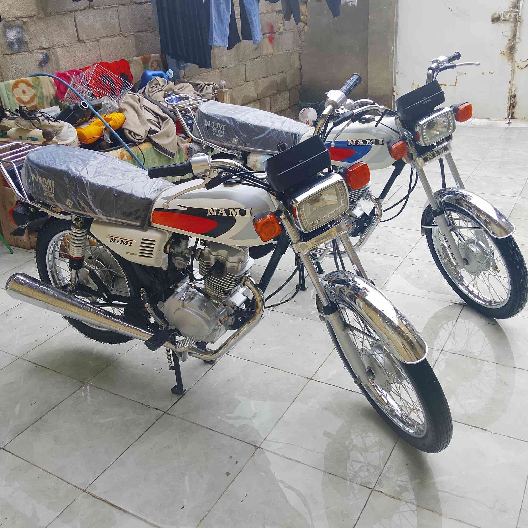 دراجات نامه للبيع موديل 2026 و2025 اوراق سكنر مكينه مكفوله كوت فلاحيه رقم *********** السعر 650 و750
