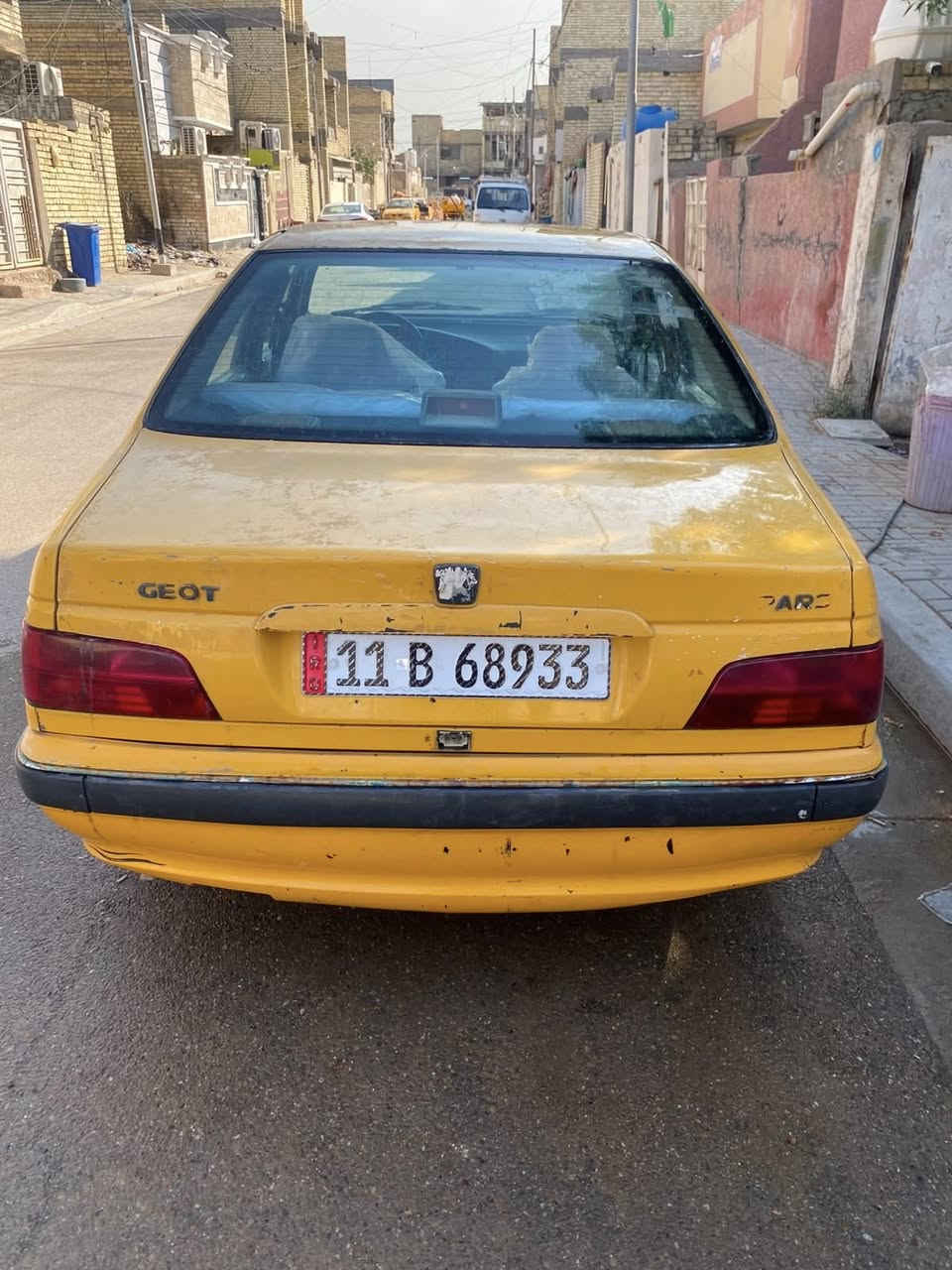 السلام عليكم بيع مستعجل بيجو بارص موديل 12سياره صدر جديد وخلفي جديد رقم إنكليزي جديد سنويه لغاية 30تايرات جدد كير مكينه جدد مكان الشعب تقاطع كسره وعطش السعر35 بيها  مجال *********** تبريد ثلج سياره خير من الله
