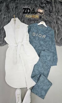 بيجامة 3 قطع • قماش قطن فليس • مقاسات M L XL XXL