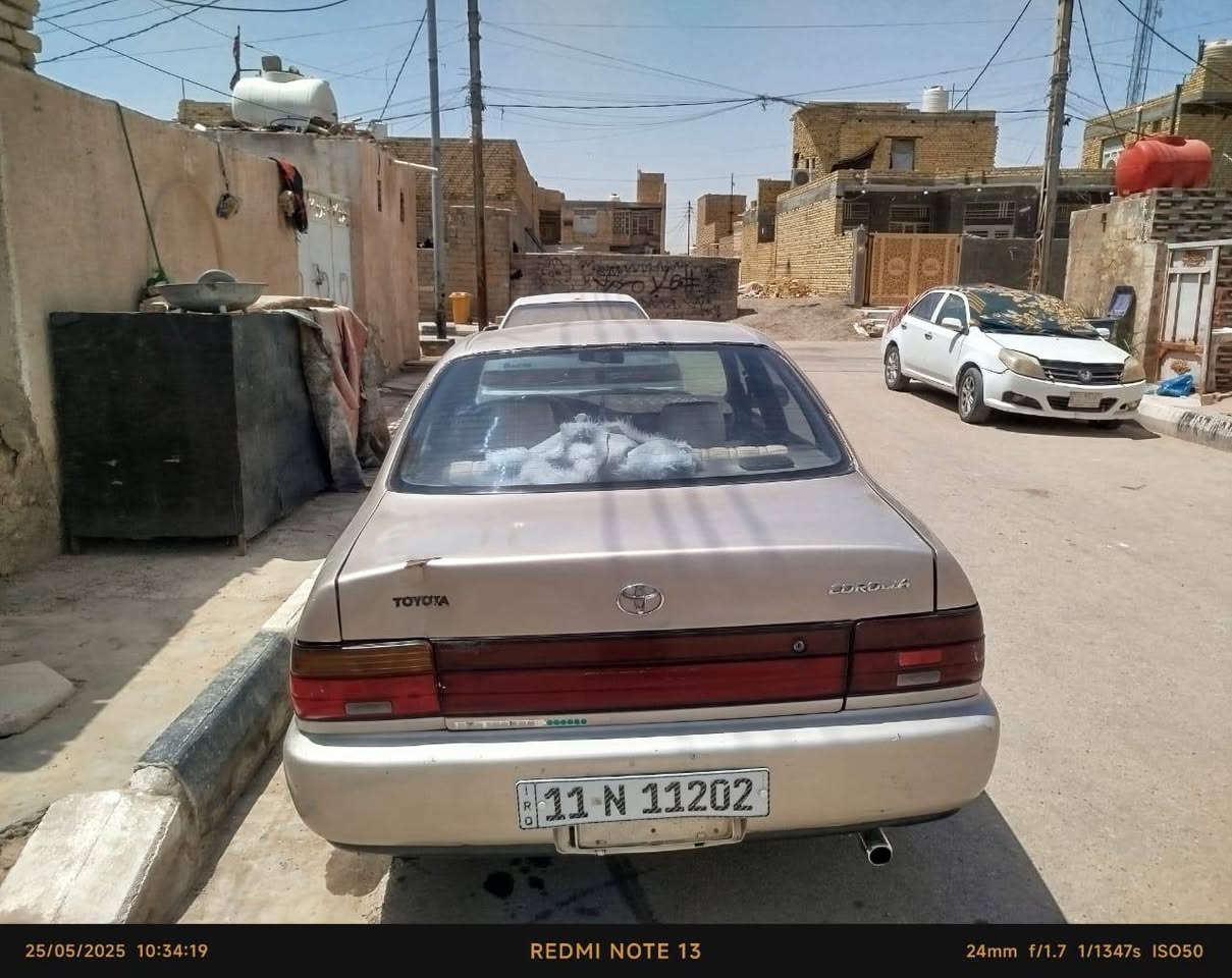 سلام عليكم 
كورلا مديل 93 السياره جاهزه مكينه وكير كفاله 
من كلشي حداديه نص عمر تبريد شغال 
بسمي رقم انكليزي  بغداد 
تريد تحويل تريد وكاله 
كشنات جلد كهربائيات كله شغاله 
السعر 50 وبيه مجال 
العنوان الناصريه ***********
