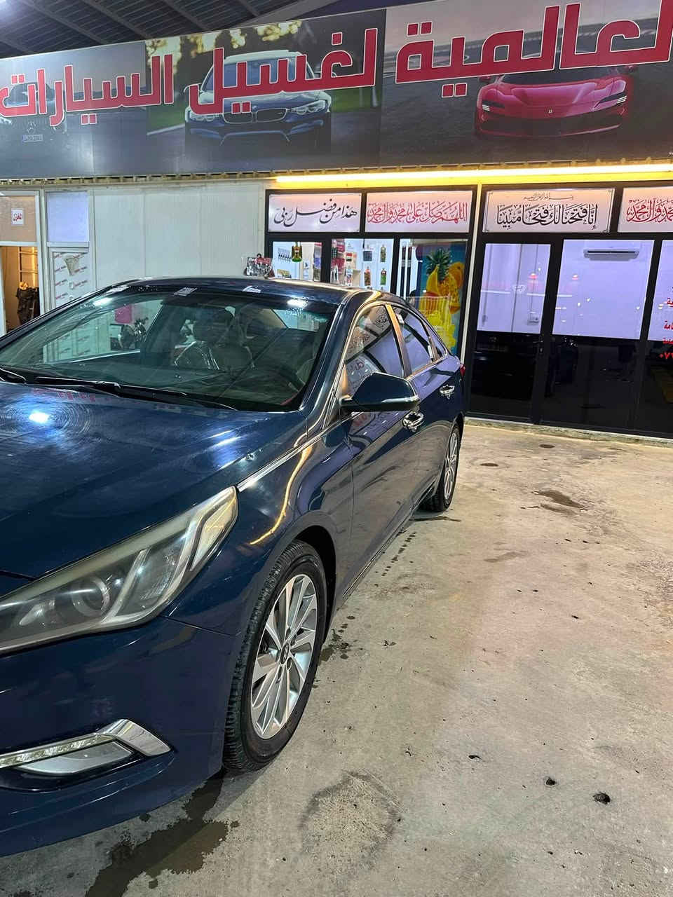 سوناتا خليجي مديل 2017فئت لسبورت
سياره بيها جاملغ ليسر صبغ شبر 
وبارد مكانين فقط 
سعر 130
مكان بغداد كاظمية 
رقم ***********
