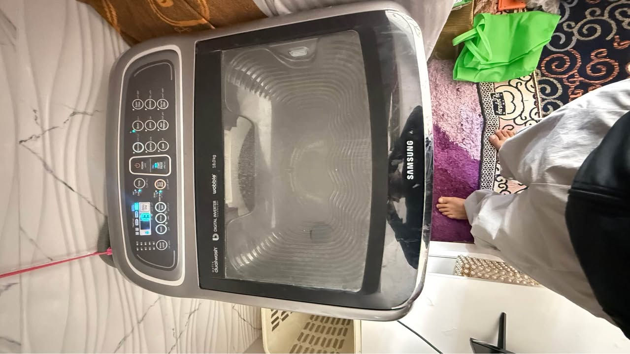 سلام عليكم غساله اوتماتيك سامسونج نضافه ٩٠٪؜. اخو الجديد  حجم كبير السعر ٢٥٠ وبيها مجال  مكاني الحولي قرب قاعه سافانا رقم الهاتف *********** كربلاء, العراق
