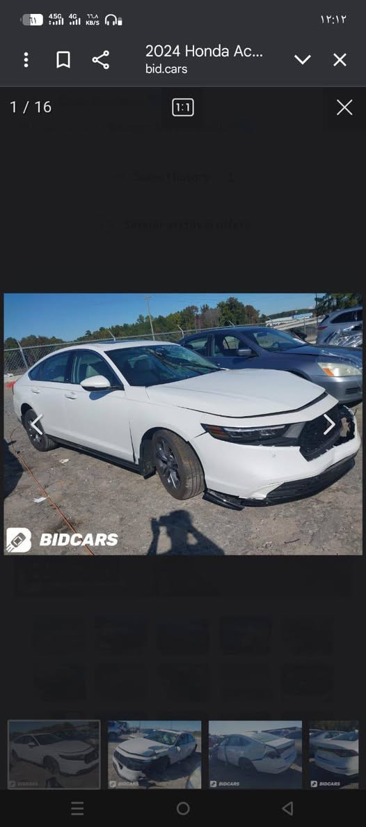 السلام عليكم اكورد ٢٠٢٤ xle  محرك ٢٠٠٠ حادث  والسونار ب المنشور  ماشيه  ٣٤ الف مكان سيديه او محموديه  السعر ١٦٥  تليفون متوفر واتساب ***********
