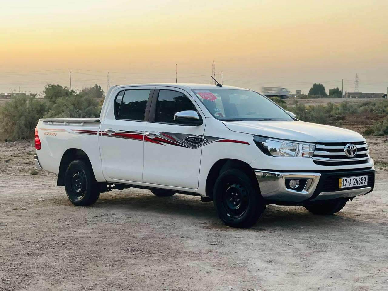 هايلوكس موديل 2024
مكفوله كفاله عامه 

مواصفات جكات 

تبريد تدفئه 

ماشيه 41 ألف 

رقم مثنى نكليزي 

سيارة جاهزه سبير ما مانازل 

كبها موجود  سياره مدوشمه سياره احله من صور 

ستفسار ***********/*********** مكان ناصريه
