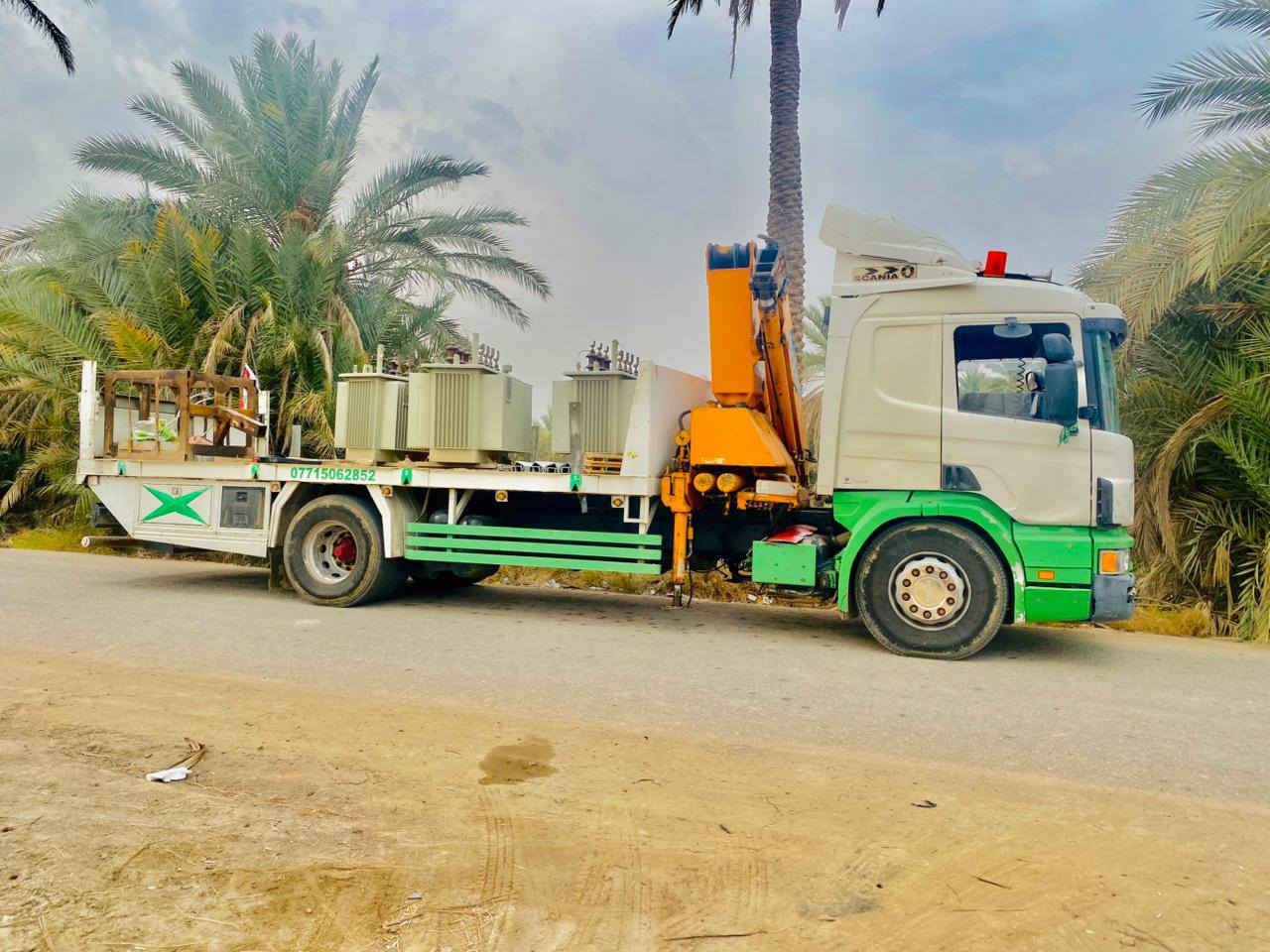 سلام عليكم
كرين اسكانيه بومه للبيع 
سياره كفاله عامه من جكت ابره 
جهاز ١١ طن 
رقم سليمانية 
تلفون ***********
