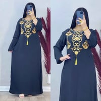 تخفيضااات ....  دشداشه نسائي دبل كلوش تطريز 😍  الخامه كشمير ايطالي اصل...