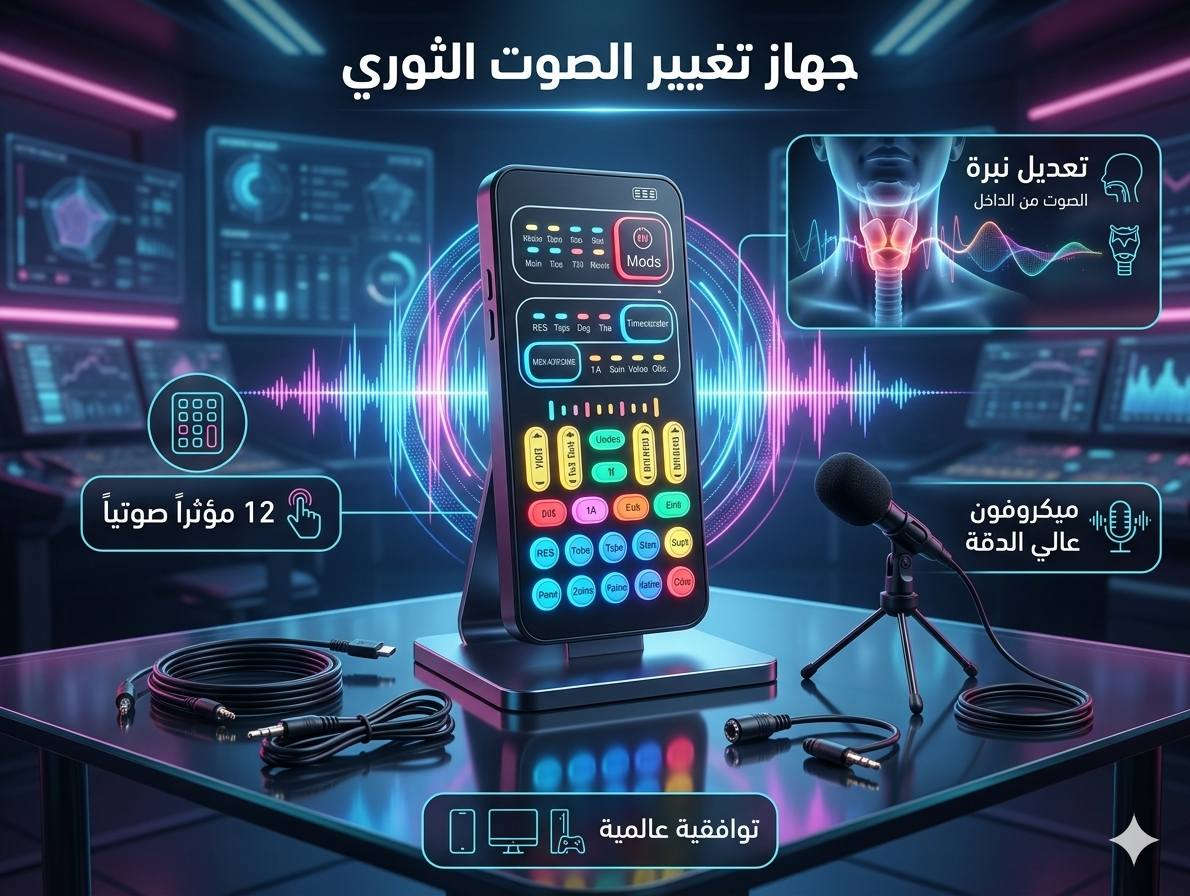 🎙️ ارتقِ بصوتك ومحتواك إلى مستوى احترافي لم تعهده من قبل! 🌟
​هل سئمت من أجهزة تغيير الصوت التقليدية التي تعطيك صوتاً آلياً مزعجاً وغير واقعي؟
نقدم لك المُغيّر الصوتي الرقمي المدمج – السر الجديد وراء تميز صناع المحتوى، اللاعبين، والمحترفين!
​🔥 بماذا يتميز هذا الجهاز عن الأجهزة السوقية الرخيصة؟
​✨ نقاء صوتي لا يُضاهى: يغير نبرة صوتك باحترافية وسلاسة تامة، ليمنحك صوتاً طبيعياً خالياً من التشويه أو الضجيج (Noise/Hiss) الذي تعاني منه الأجهزة القديمة.
​🎛️ مكتبة مؤثرات في متناول يدك: أزرار أنيقة ومضيئة تتيح لك التبديل الفوري بين طبقات الصوت المختلفة والمؤثرات الجاهزة بضغطة زر واحدة.
​📱 حجم الجيب، أداء الاستوديو: تخلص من المعدات التقليدية الضخمة والمعقدة. تصميمنا العصري والمدمج يمنحك قوة استوديو كامل في جهاز لا يتجاوز حجم كف اليد.
​🔌 مجموعة متكاملة جاهزة للعمل: لا داعي لشراء أي قطع إضافية! يأتي الجهاز مع مايكروفون عالي الحساسية وكافة الكابلات اللازمة للتشغيل الفوري (Plug & Play) على مختلف أجهزتك.
​💡 الخلاصة: الأجهزة العادية تجعل صوتك يبدو رخيصاً وتزعج مستمعيك، بينما هذا الجهاز صُمم خصيصاً ليأسر أذن كل من يسمعك ويضفي طابعاً من الفخامة والاحترافية على كل كلمة تقولها.
​🛒 لا ترضَ بالأقل وأنت تستحق الأفضل! اطلبه الآن واجعل كل من يسمعك ينبهر باحترافيتك.
👇 [ السعر 35الف مع التوصيل ] 👇


**إذا كنت صاحب هذا الإعلان وتريد حذفه لأي سبب، رجاءا أرسل رسالة إلى الدعم الفني**