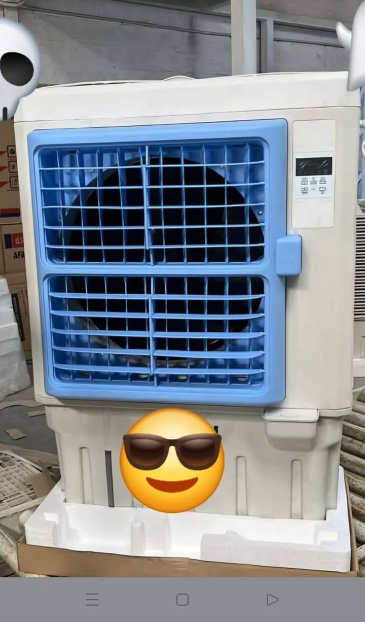 مبردة هواء ❄️❄️  ❄️❄️ كل احجام متوفره 
اقهر حر الصيف💦🌡️🌡️ مع مبردات ❄️❄️  
🥇جودة ممتازة  بمواصفات  عالية متوفر نوع الخرطوم 
🥇بلاستك مقاوم لأشعة الشمس متوفر نوع شلال
🥇ماطور قوي ب3 سرعات متوفر عدت انواع وحجام
🥇قوة دفع هواء عالية 
🥇ضمان سنة حقيقي 
🥇نضام اقتصادي موفر للكهرباء تحتاج الى نص امبير فقط
🥇شاشة وريموت مع أعادة تشغيل تلقائي عند الأنطفاء 

🥇حلفة سليلوز خشبية مع مانع رطوبة  
 الحجم الكبير  رقم حجز بي وتساب *********** توصيل بغداد والمحافظات ٠٠٠٠
