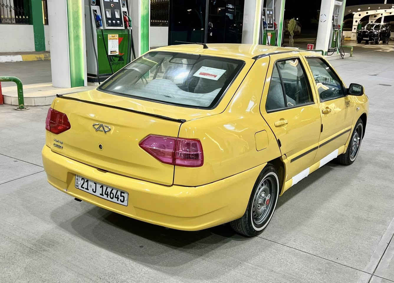 السلام عليكم شيري كوين 2014 رقم سليمانية شرط التحويل  سياره مكفوله لاضربه والصبغ سيارة جاهزة السعر44 وبيها مجال العنوان كركوك رقم الهاتف ***********
