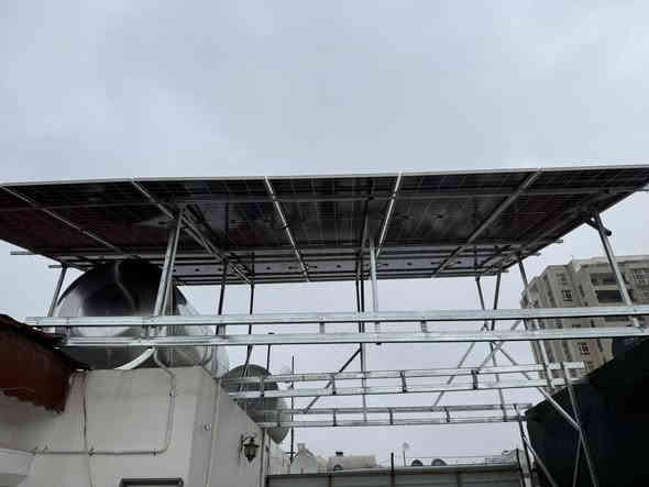 تم بفضل اللّٰه تركيب منظومة طاقة شمسية تم ربطها على حسب طلب الزبون

للاخ :: حارث أبو عبدالله

في مجمع (مودرن ستي)
  
✅ نظام طاقة شمسية متكامل بأعلى المواصفات

✅فولتية ثابتة 220فولت 
✅كهرباء مستمرة بدون انقطاع 
✅تشغيل تلقائي عند انقطاع الكهرباء

🔵انفيرتر قدرة(6) KV عدد 2 
🔵الواح قدرة  (640) واط نوع (Aiko) عدد 12
🔵بطارية ليثيوم عدد 2 (314)امبير  

✅صيانة فورية بحالة مواجهة اي خلل فني
✅ضمانات عالية وعمر افتراضي طويل
✅خدمات متابعة مابعد التنصيب

نهاري ☀️(25) امبير
ليلي   🌑 (14) امبير 
 
للاستفسار اكثر الاتصال على الارقام التالية 
***********
***********
⚫️#مكتب #باجوان #للطاقه #الشمسيه
