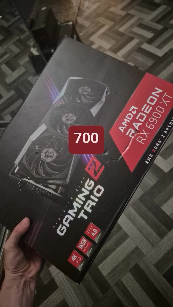 سلام عليكم كرت rx 6900xt 16g 
Msi gaming z للبيع سعر ٧٠٠الف مكاني بغداد عندي توصيل


**إذا كنت صاحب هذا الإعلان وتريد حذفه لأي سبب، رجاءا أرسل رسالة إلى الدعم الفني**