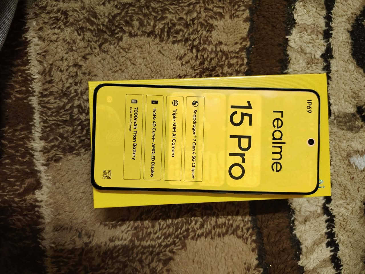 ريلمي 15 برو 
الجهاز جديد لوك لوك ماصارلي اسبوعين من فاتحه من كارتون 
المواصفات  Snapdragon 7 Gen 4 : المعالج
الذاكرة : 512GB والرام 1412
الشاشة : امولد 6.8 بوصة - 144 هرتز
الكاميرا : 50 + 50 ميجا بكسل
البطارية : 7000 مللي أمبير - 80 واط
السعر 520 وبي مجال بسيط 
***********
