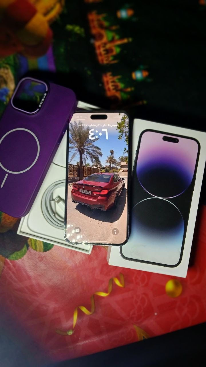 14 برو ماكس فقط فطر بضهر
بنفسجي مكفول شرق اوسط
كامل الملحقات وبوكس حماية
الذاكرة 128 البطارية 82
السعر 675 الف عنواني بغداد


**إذا كنت صاحب هذا الإعلان وتريد حذفه لأي سبب، رجاءا أرسل رسالة إلى الدعم الفني**