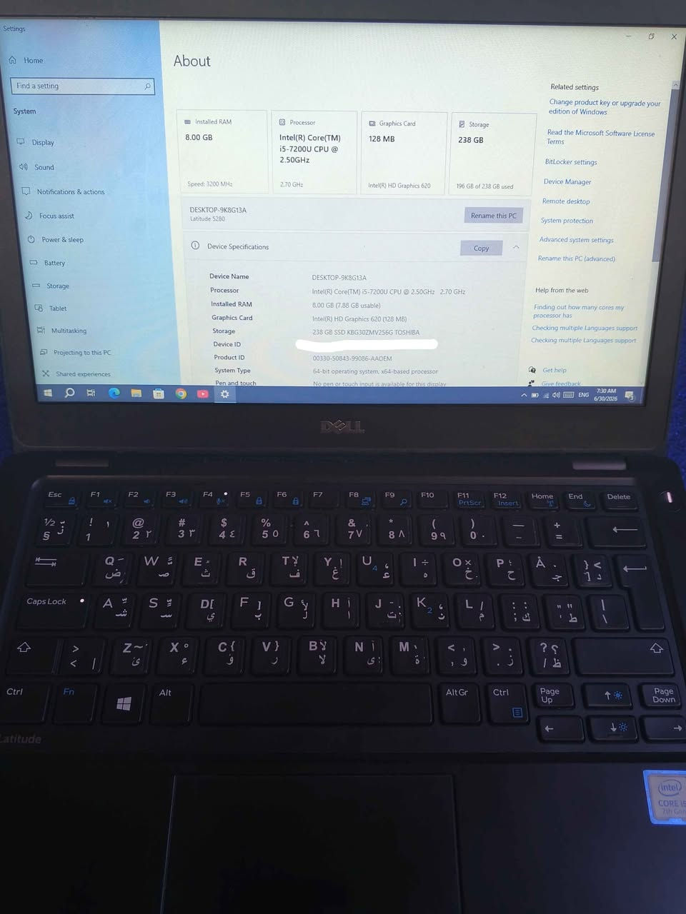 السلام عليكم لابتوب Dell نظافة 99%
معالج I5 جيل سابع فئة U
رام DDR4 8GB تخزين 256GB M.2 Nvme
يجي وياه ملحقات شاحن اصلي و ماوس
مكاني الناصرية يوجد توصيل جميع محافظات العراق
سعر 190الف ناصرية, ذي قار


**إذا كنت صاحب هذا الإعلان وتريد حذفه لأي سبب، رجاءا أرسل رسالة إلى الدعم الفني**