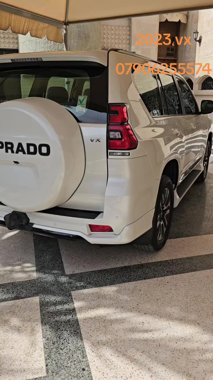 برادو 2023،vx ,ضمان شركة ساز
ماشية ٤٤ الف كيلو حقيقي، مكفولة من الصبغ والبارد والفتح والدبل كوت والحالوب فقط شخط بسيط مال خباثة بالجاملغ والباب الخلفية رقم اربيل تحويل مباشر 
السعر/ ٤٩٥ وبيها مجال للشراي 
الاتصال / ***********
