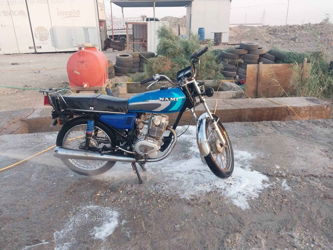 متاح دراجه ايراني ادوات مكفوله من السرقه مابيه كل نقص كهربايت كله شغله السعر 350 وبيه مجال المكان القرنه الشرش وهاذ رقمي #***********#
